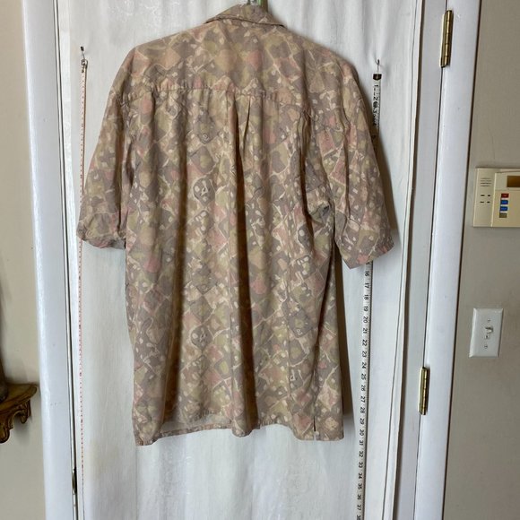 Vintage Silk Shirt - Muted Pattern - Picture 6 of 8